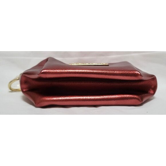 SeneGence LipSense ShadowSense Metallic Burgundy Cosmetic Bag with Gold Keyring - Picture 2 of 7